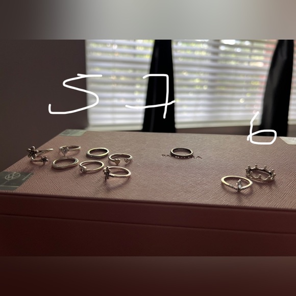 Pandora rings size 5,6,&7 - Picture 1 of 3